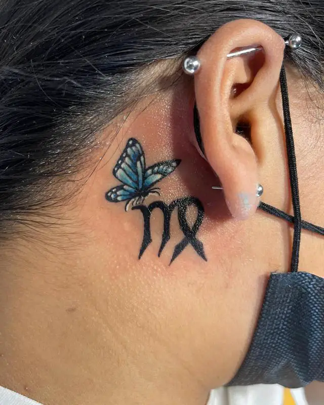 Virgo Butterfly Tattoos 1