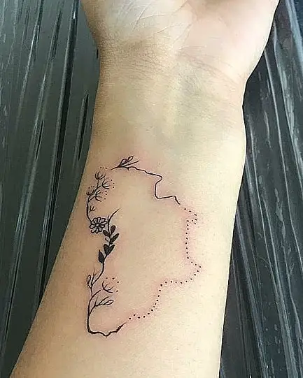 Discover more than 58 africa map outline tattoo best - thtantai2