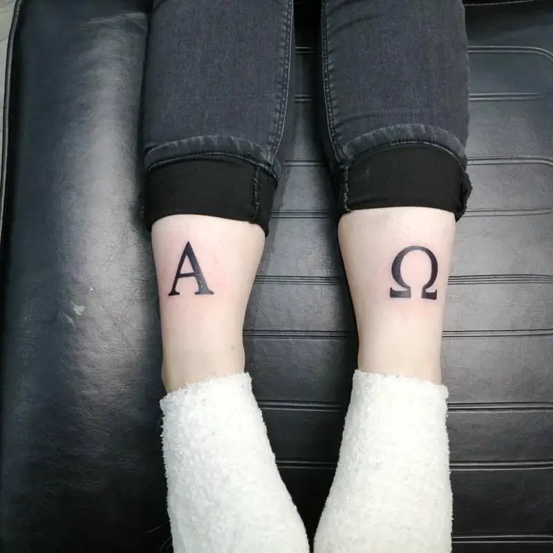 Alpha and Omega Tattoo Design 3