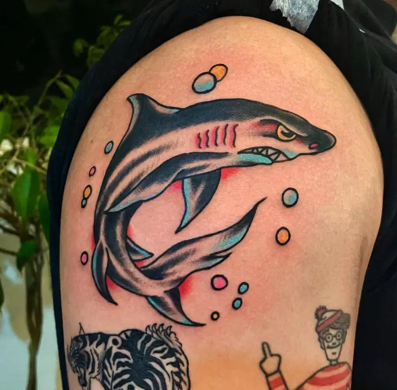 Great White Shark & Hammerhead Shark Tattoo – Tattooed Now !