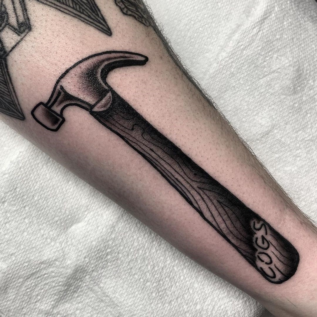 Detailed Hammers Tattoo