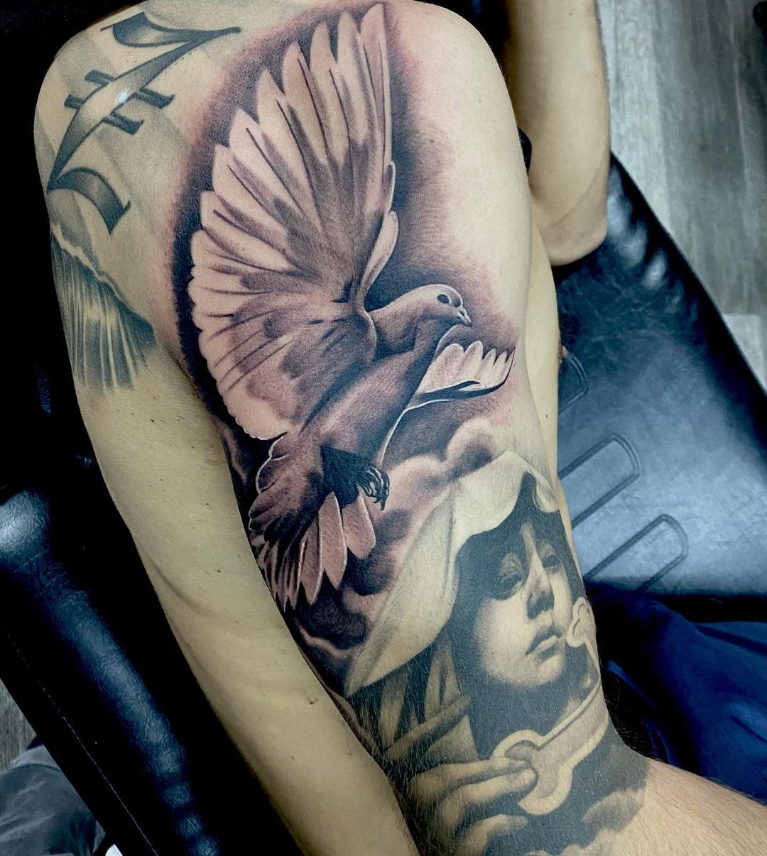 Top 33 Gorgeous Dove Tattoo Design Ideas (2023 Updated) - Saved Tattoo