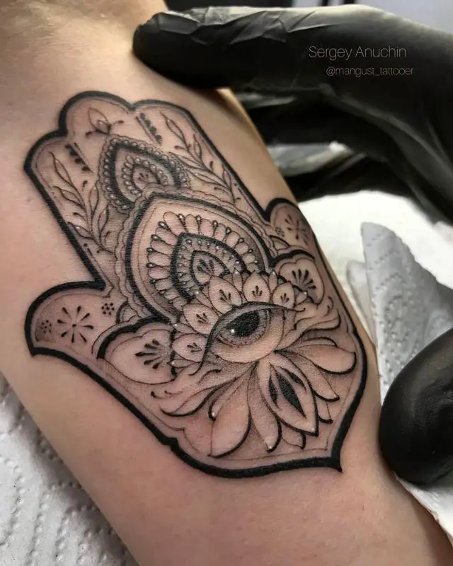 Hamsa Hand and Floral Patterns 1
