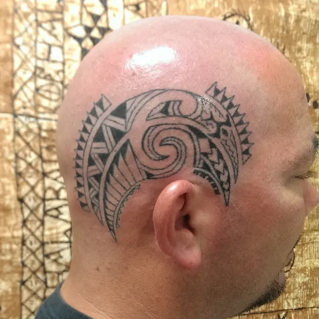 Head Polynesian Tattoo Designs 3