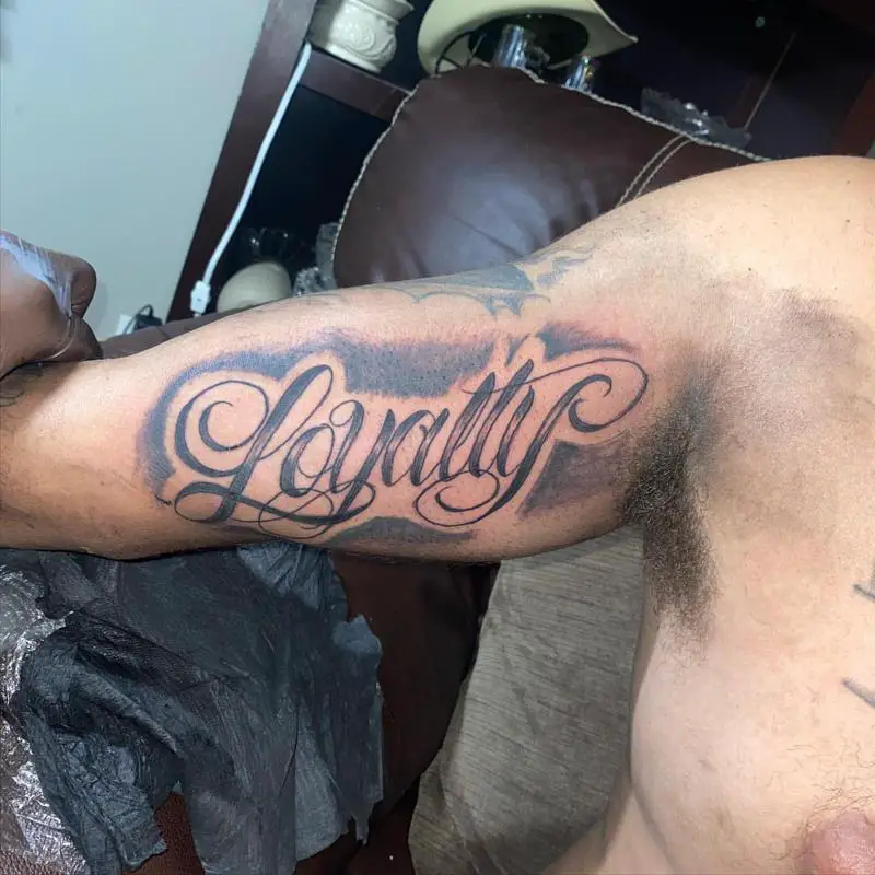 Loyalty Arm Tattoo 2