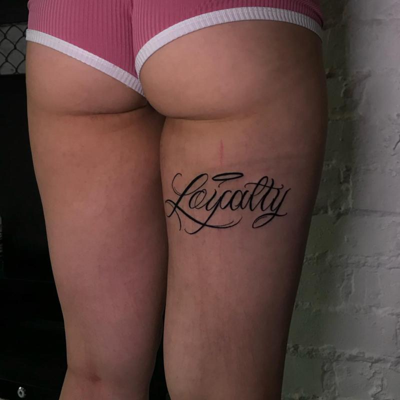Loyalty Leg Tattoo 1