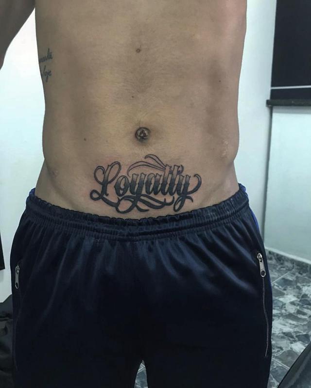 Loyalty Stomach Tattoo 1
