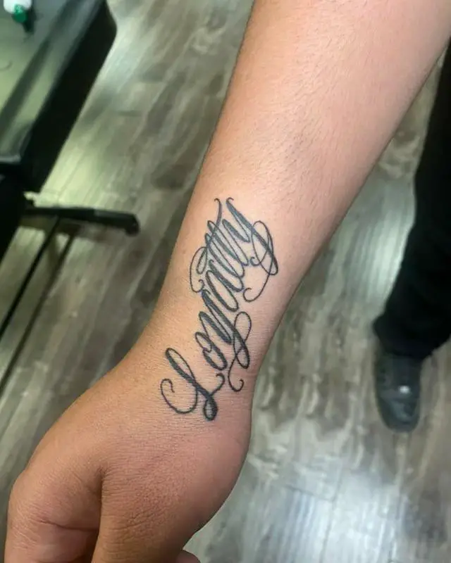 Loyalty Wrist Tattoo 2