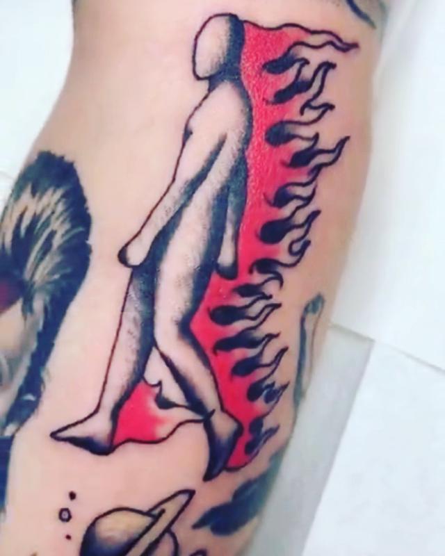Man on Fire Tattoo 1