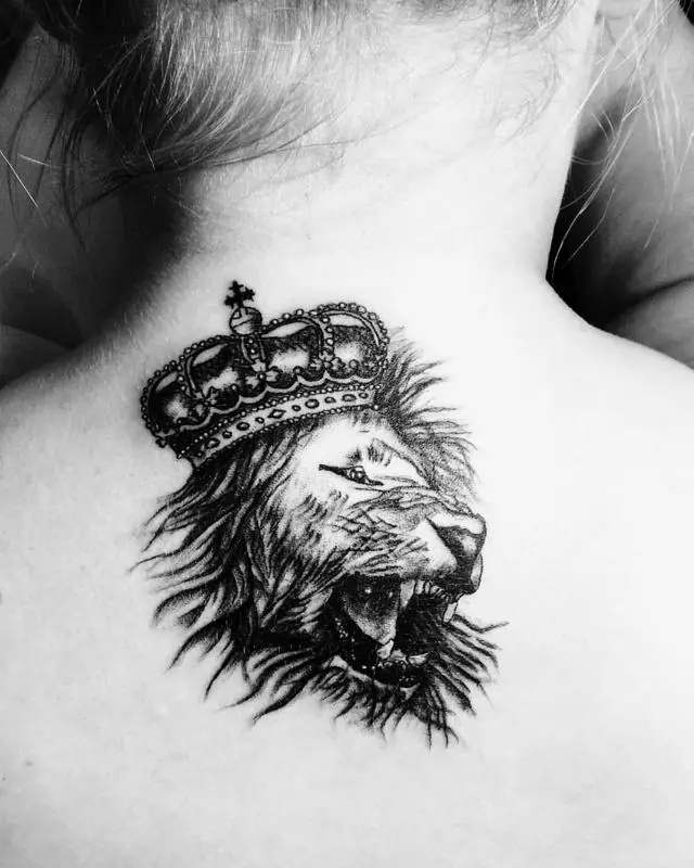 21 Terrific Lion Face Tattoo On Neck  Psycho Tats