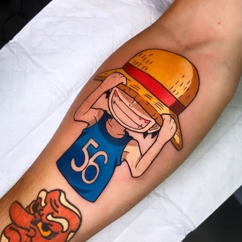 One Piece Ace Tattoo Hat Idea