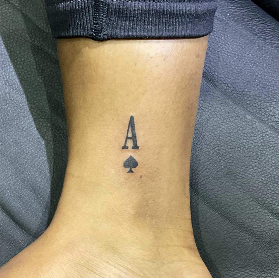 Small & Simple Ace Tattoo 