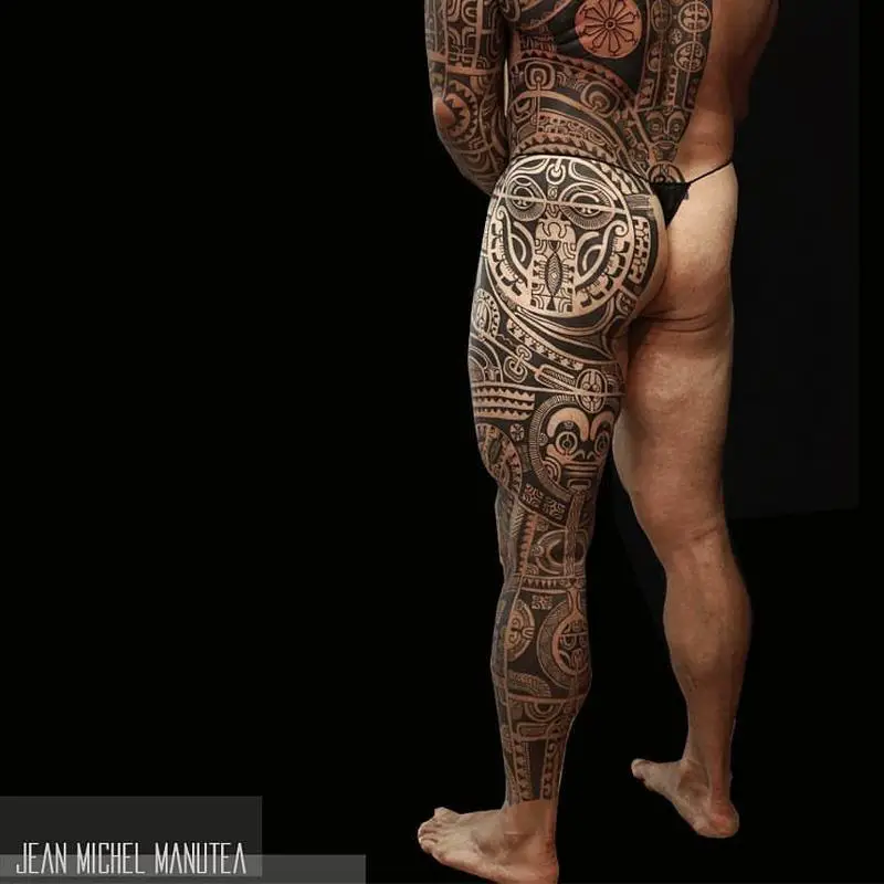 Tiki Polynesian Tattoo Designs 1
