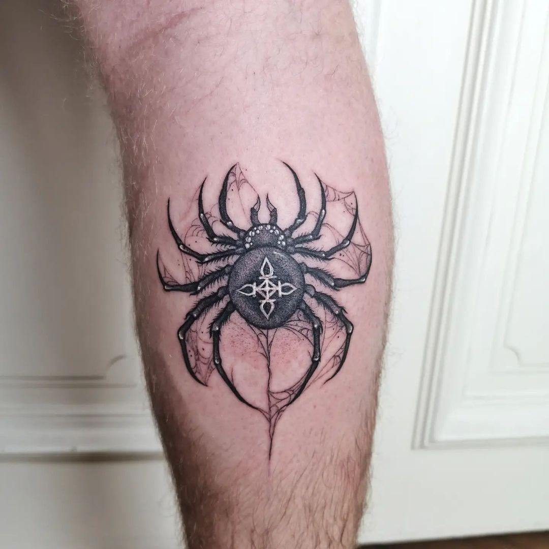 Black Spider Ink Tattoo 