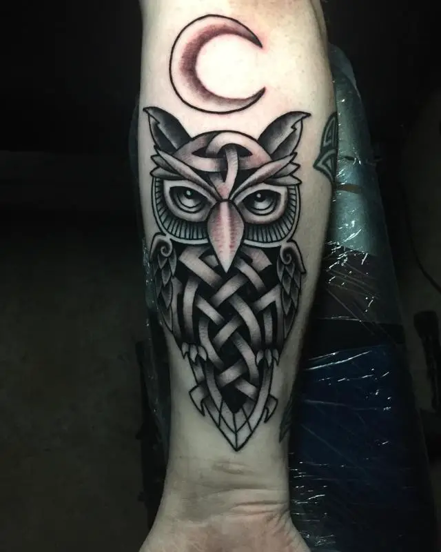 Celtic Owl Tattoo 1