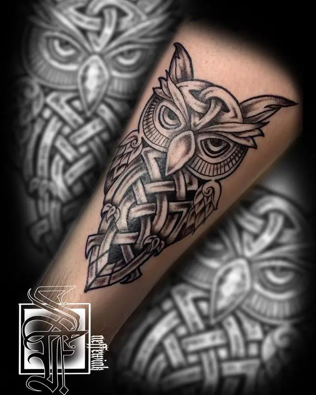 Celtic Owl Tattoo 2