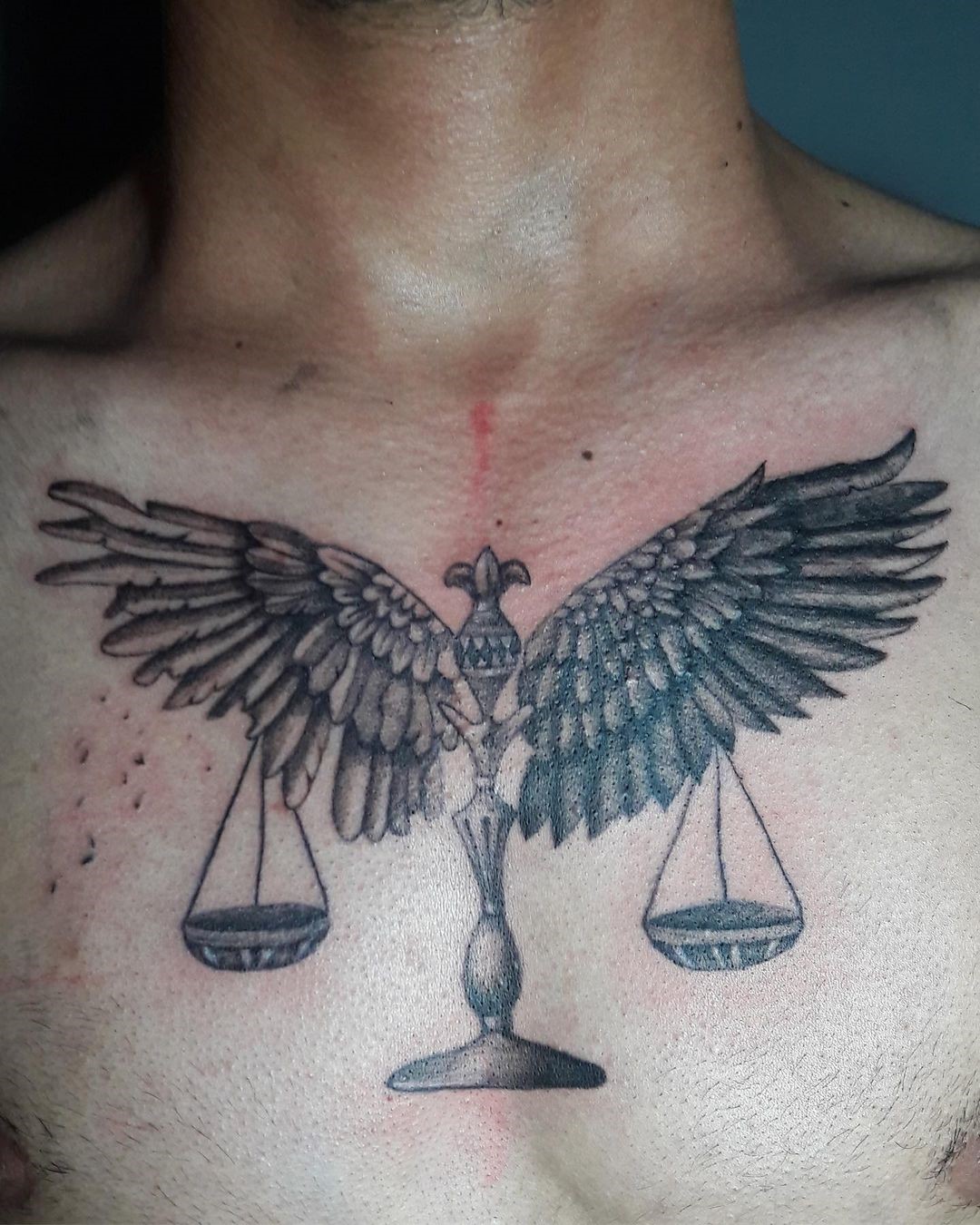 Chest Wings Tattoos