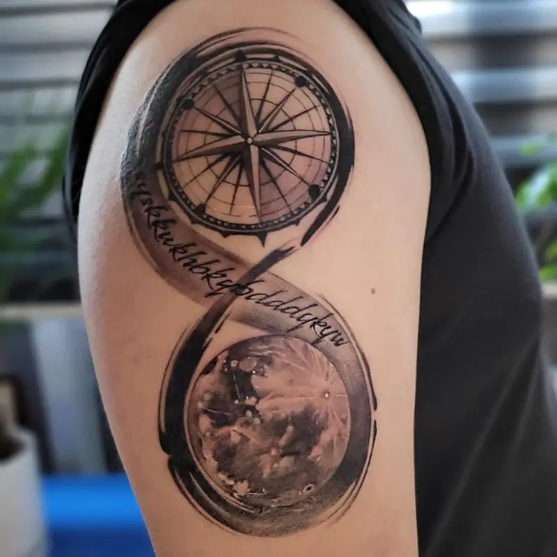 Compass Infinity Tattoo 1