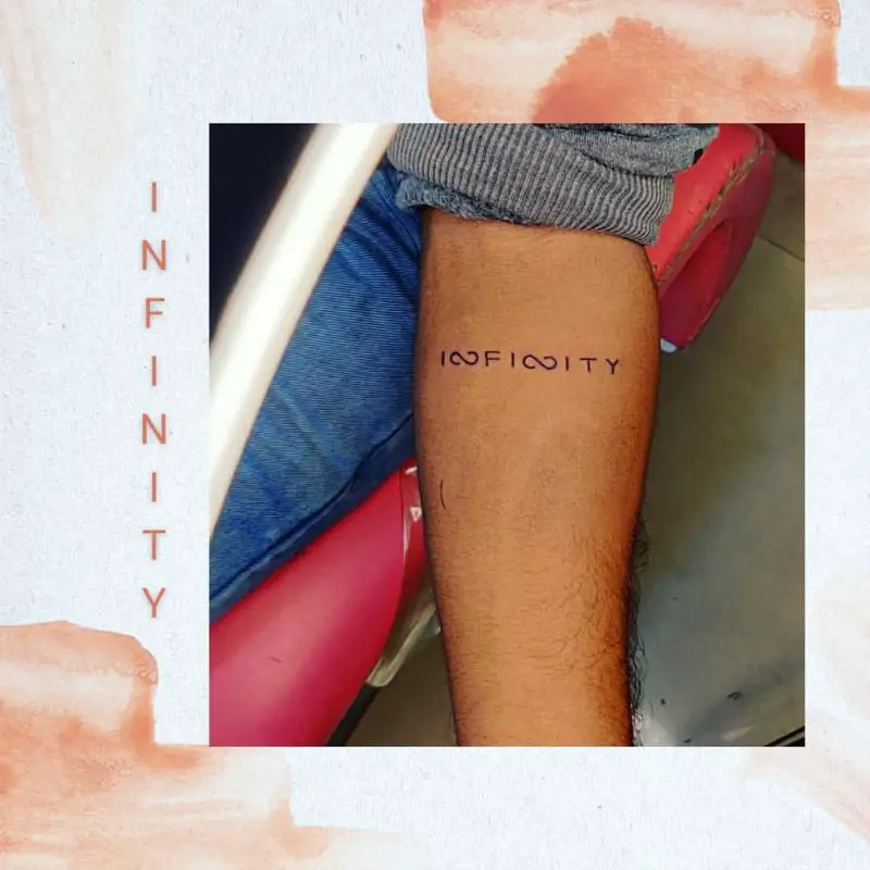 Contemporary Infinity Symbol Tattoos 3
