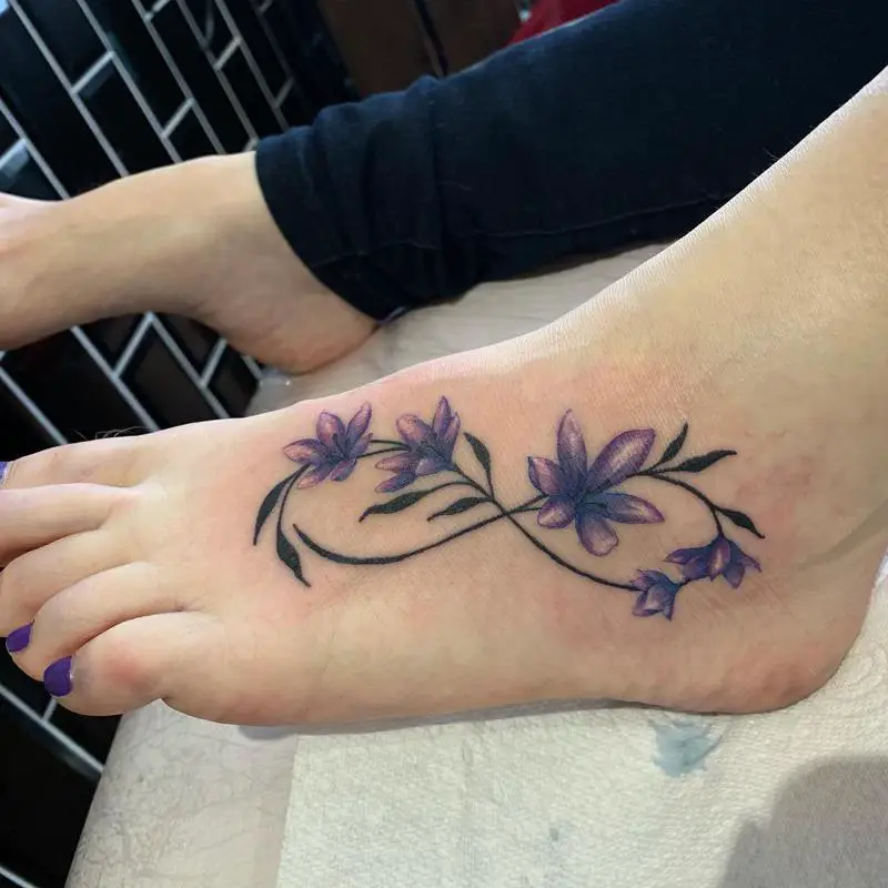 Floral Infinity Tattoo 2