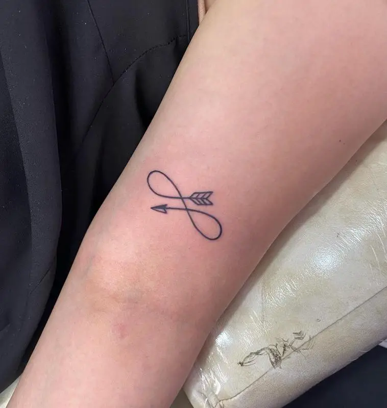 Infinity Arrow Tattoo 2