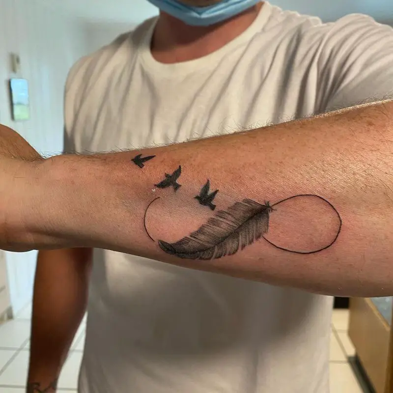 Infinity With Birds Tattoo Designs  Bob Tattoo Studio