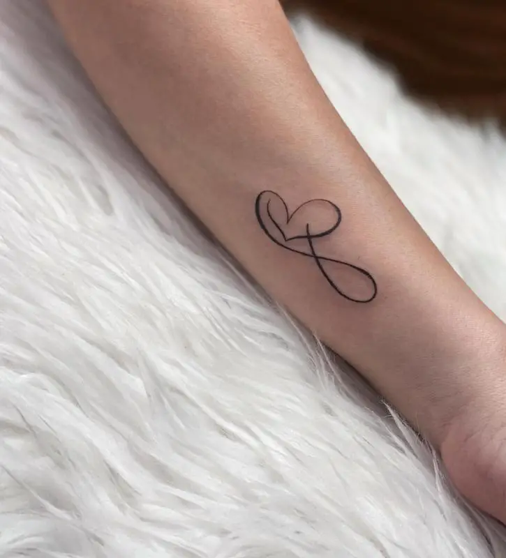 Infinity Symbol with Hearts 2
