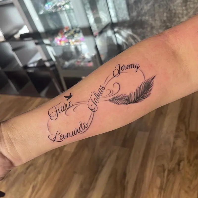 Infinity Tattoo with Names 1