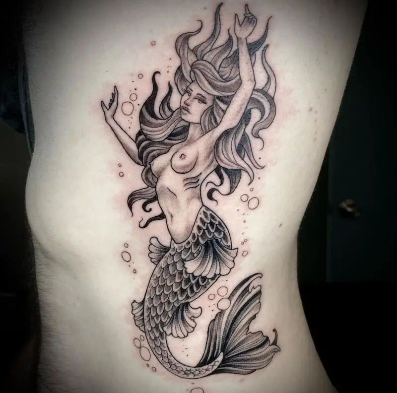 Mermaid Ocean Tattoo 1