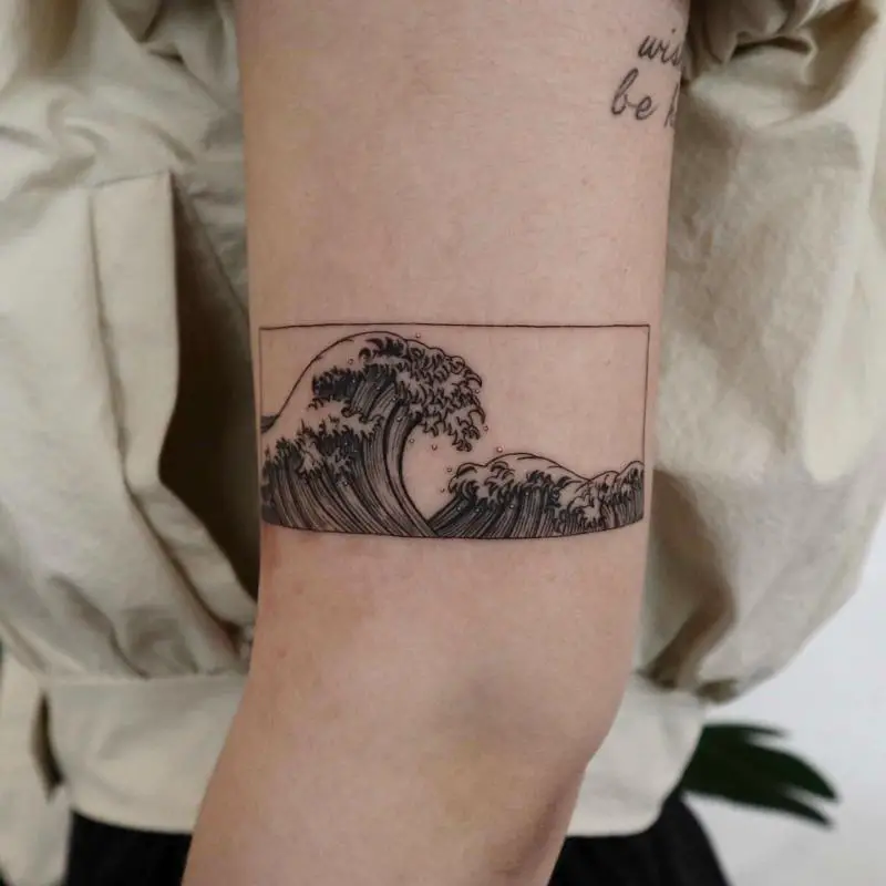Ocean Wave Tattoo 4