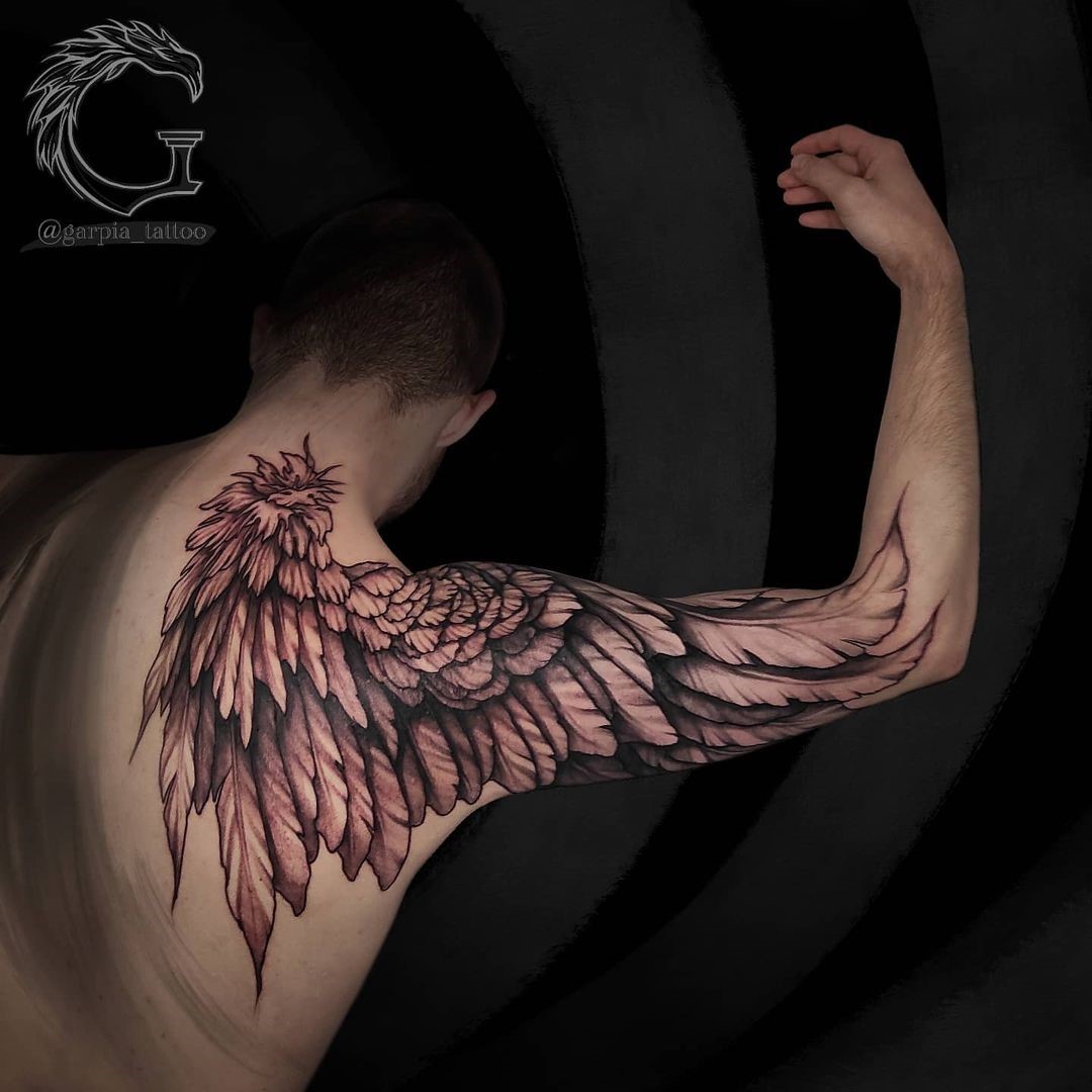 Music Wings B side TaT by 2Face-Tattoo on DeviantArt