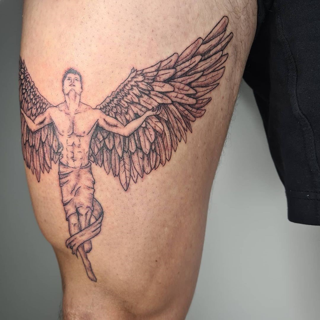 Tattoo Wings Angel Print