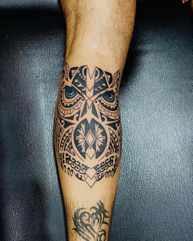 Татуировка Племенной Совы 1
