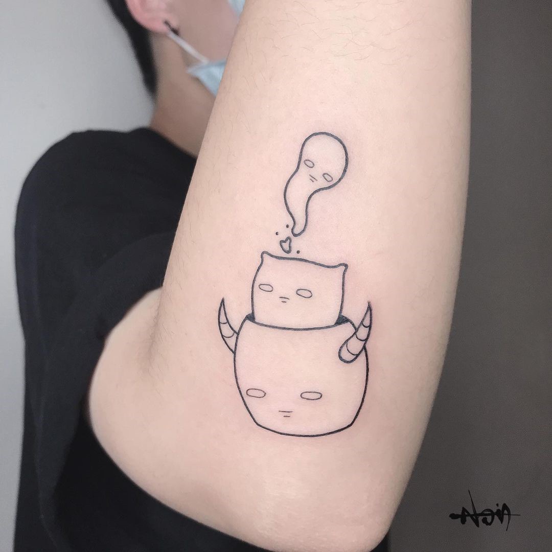 Cat Tattoo Simple Design