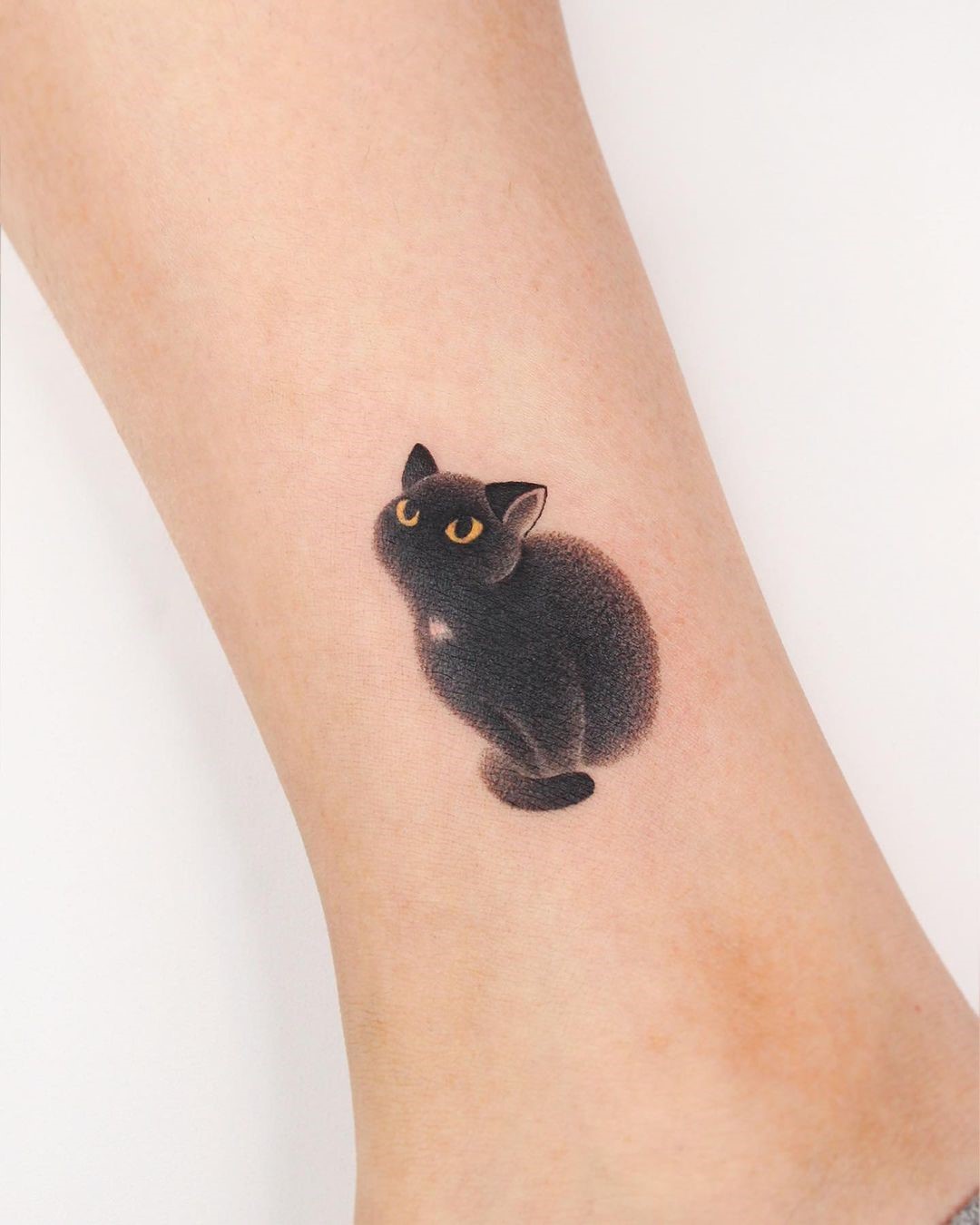 Black Cat with Tribal Design Temporary Tattoo – Temporary Tattoos