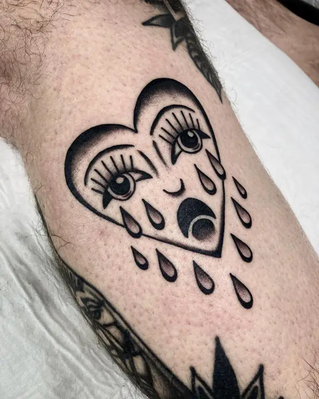Crying Heart Tattoo Meaning