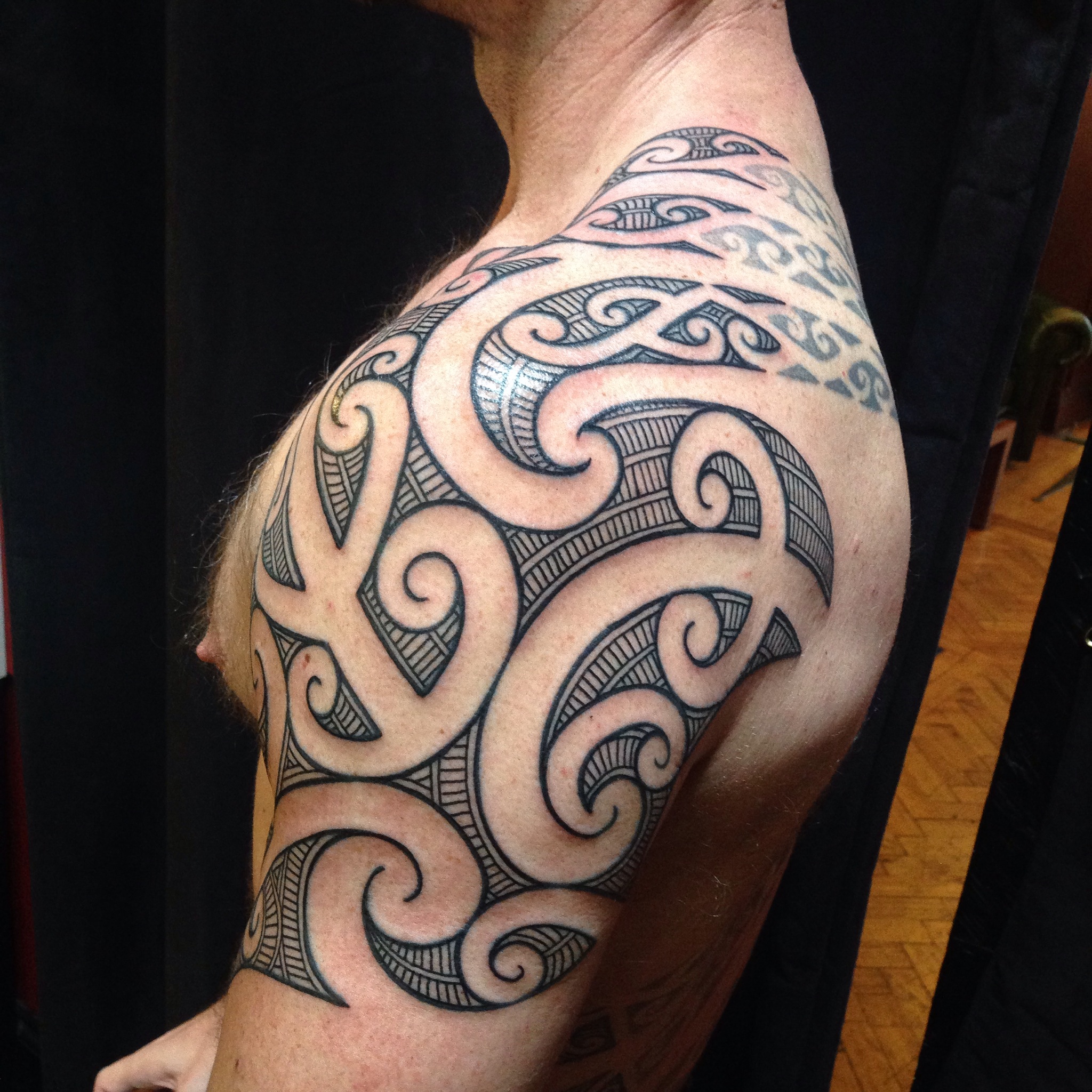Kirituhi is a Maori-style tattoo