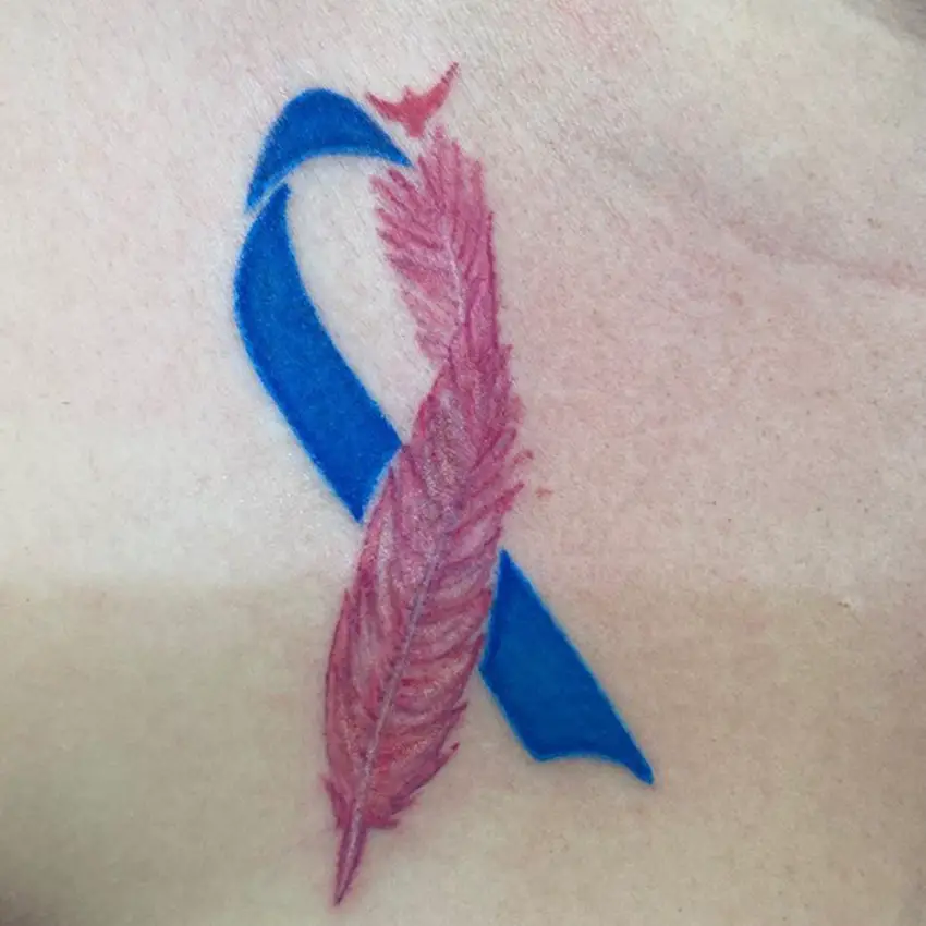 Pink and blue tattoo meaning