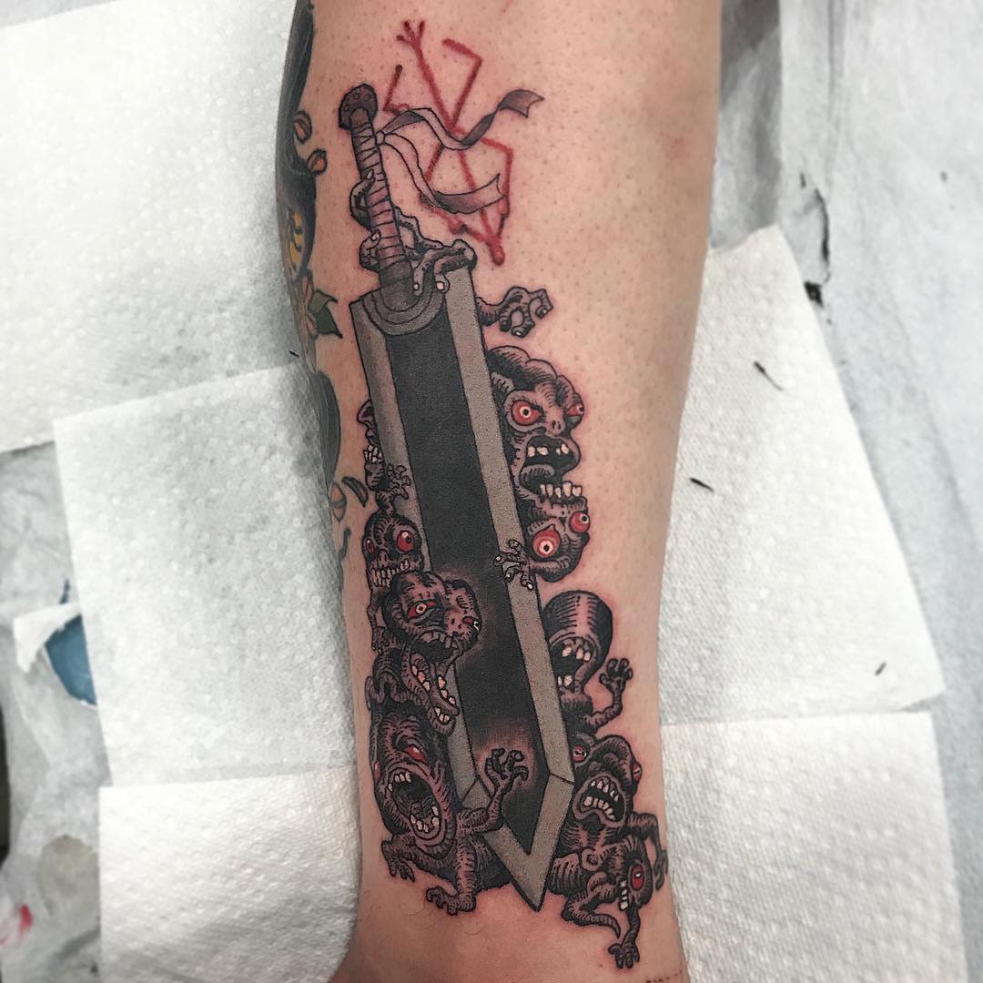 Dragon Slayer Sword Tattoo 1