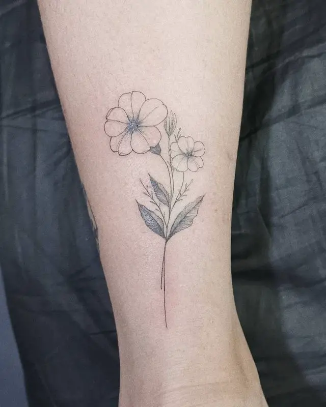 20 Marigold and Cosmos October Birth Flower Tattoo Designs Ideas –  EntertainmentMesh