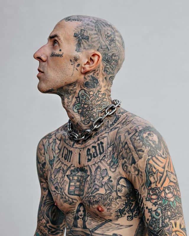Guy with a lot of tattoos