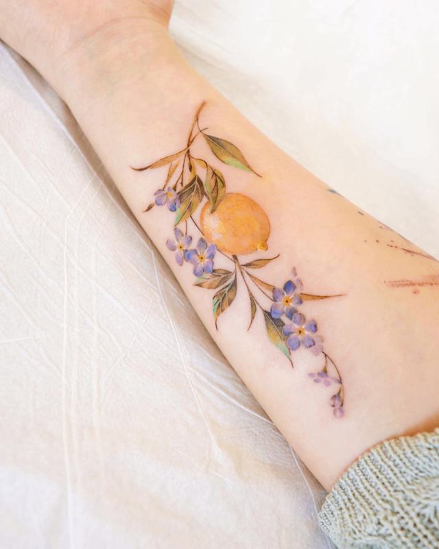 The Cutest Fruits and Veggies Tattoo Designs 5