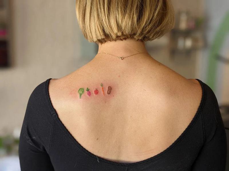 The Cutest Fruits and Veggies Tattoo Designs 6