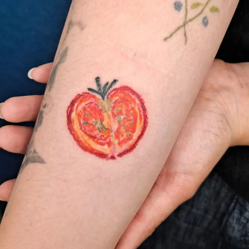 The Cutest Fruits and Veggies Tattoo Designs 9