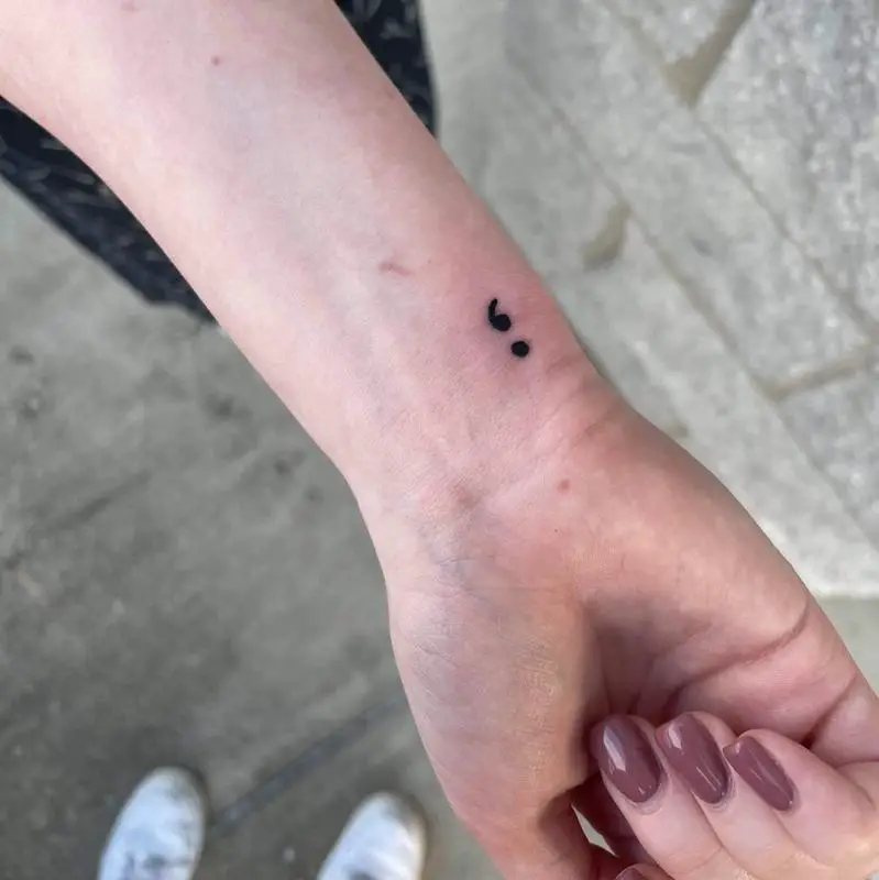 Semicolon Tattoo 1