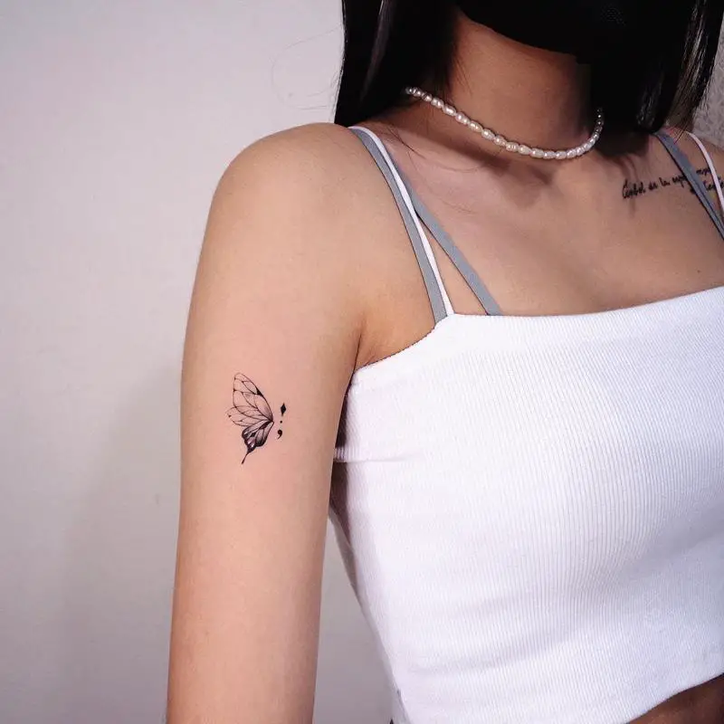 30+ Mental Health Tattoo Symbol && Ideas For Both Men And Women (Semicolon, Phoenix, Butterfly, Lotus, Koi Fish ) - Saved Tattoo