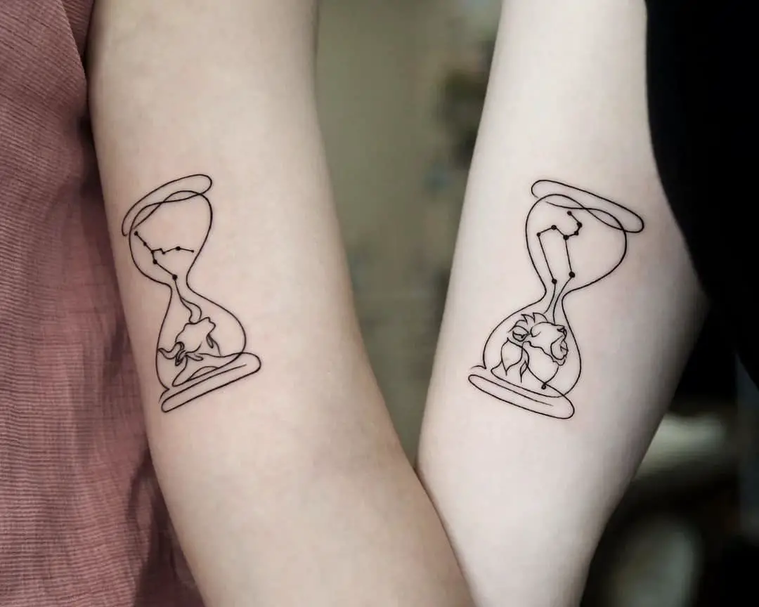 Zodiac Hourglass Tattoo