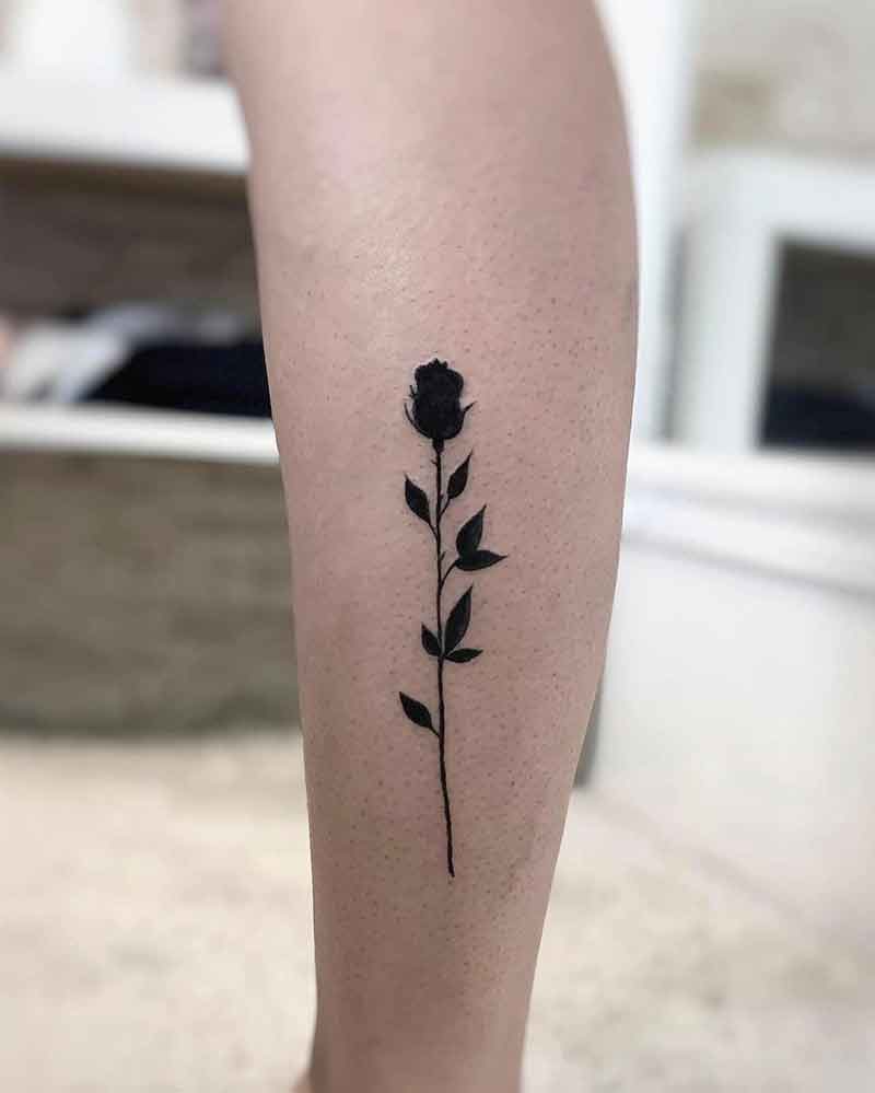 Rose Tattoo  Silhouette tattoos Black rose tattoos Rose tattoos for men