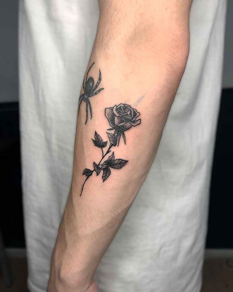 Black rose tattoo by Johnny Gloom - Tattoogrid.net